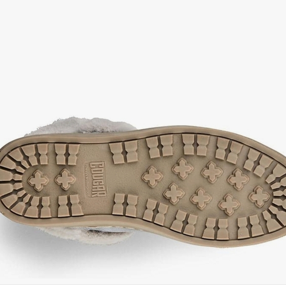 Cougar Duffy Women’s Waterproof Suede Ankle Boots Ash Blue Faux Fur Winter Sz 10 - Picture 11 of 12